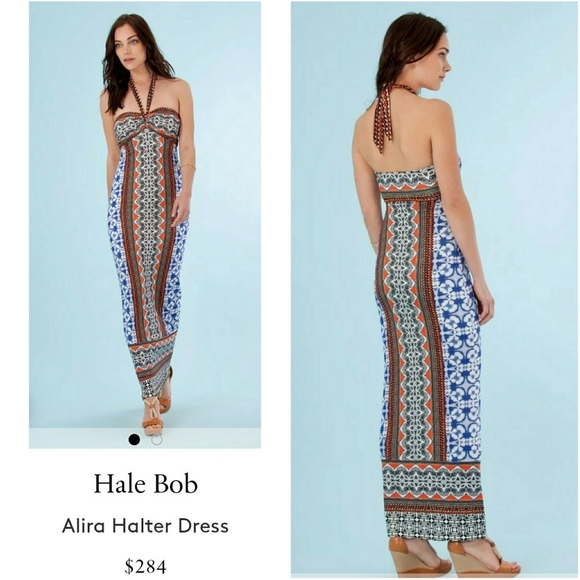 *SOLD* HALE BOB // boho tribal halter maxi - Picture 5 of 10